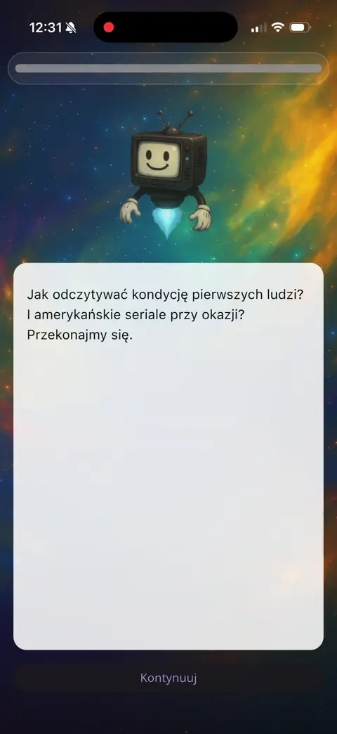 Podgląd aplikacji AstroSchool